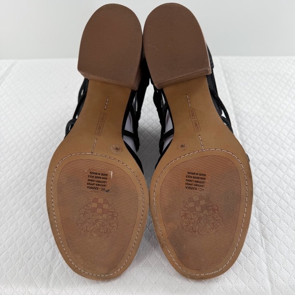 Vince Camuto Cage Karika Black Sandal with Block Heel size 7 women’s - Picture 5 of 16